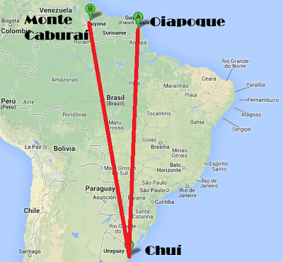 O Brasil vai realmente de Oiapoque ao Chuí?