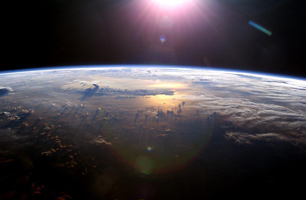 ver a terra do espaco