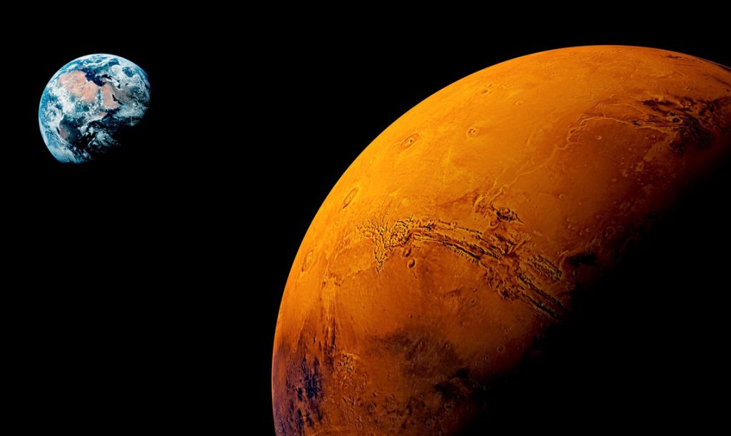 Planeta Marte o planeta Vermelho Mars imagem 07
