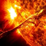 640px giant prominence on the sun erupted