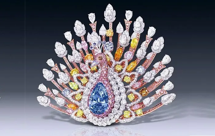 Graff diamonds Peacock Brooch