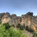 south dakota mount rushmore after rain