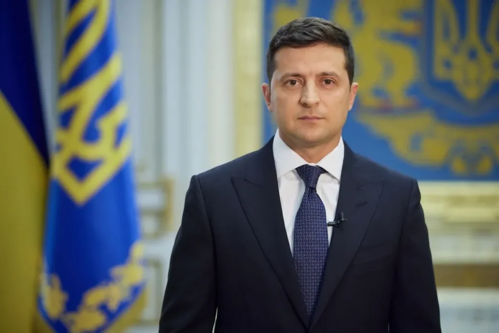 Ukraines President Volodymyr Zelensky