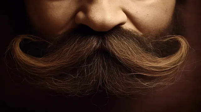 pngtree this is the face of a man with a large mustache image 2895351