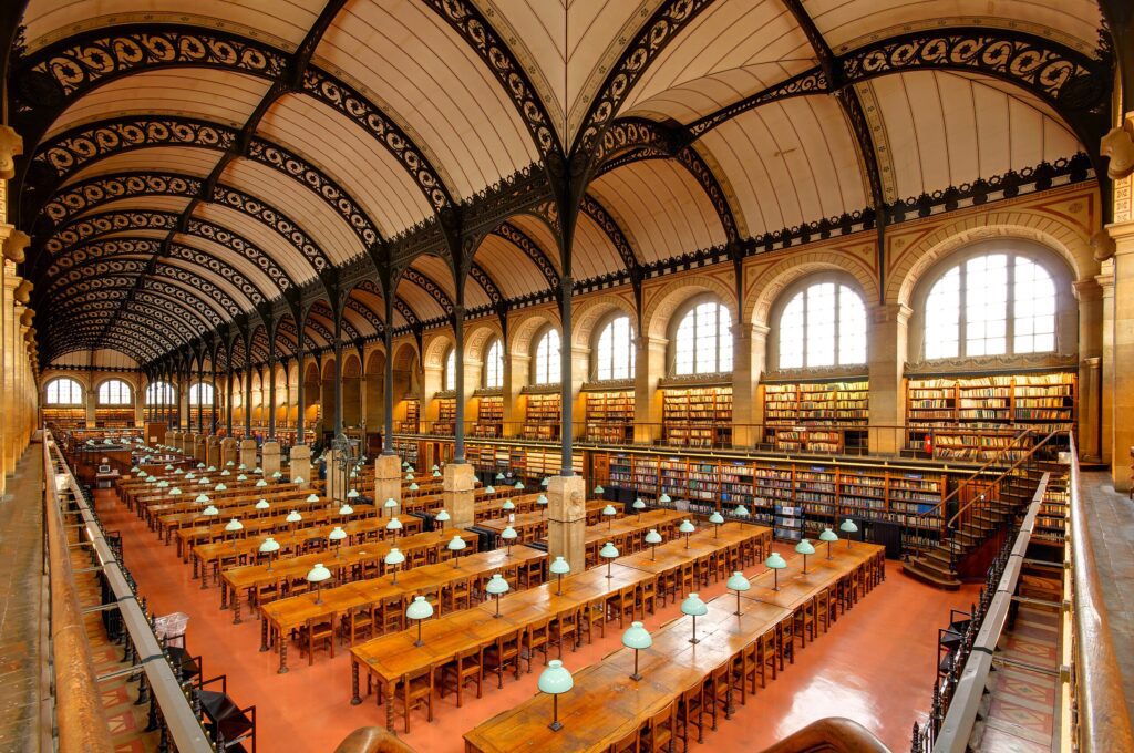 Salle de lecture Bibliotheque Sainte Genevieve n03